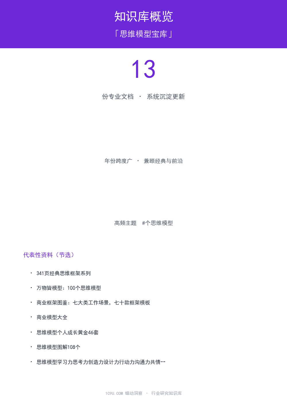 思维模型宝库知识库概览